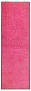 Tapete de porta lavável 60x180 cm rosa