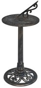 vidaXL Relógio de sol 35,5x82 cm plástico bronze