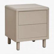Pack De 2 Mesas De Cabeceira 45x40 Cm Em Aço Michigan Moka Brown - Sklum