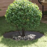 vidaXL Anel de Árvore , 5 pcs, Preto, Ø40/70 cm, em Aço