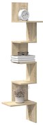 vidaXL Estante de canto parede 32x32x127,5cm contrapl. carvalho sonoma