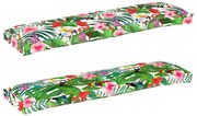 vidaXL Conjunto de Almofadas para Palete Floral 2 pcs Selva Tropical