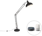 LED Candeeiro de pé inteligente preto ajustável com Wi-Fi A60 - Hobby Retro