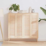 vidaXL Portas de armário 4 pcs com design de persiana pinho maciço