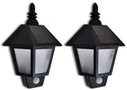 Candeeiro solar de parede com sensor de movimento 2 pcs