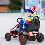 Quadriciclo elétrico infantil 12V com farol 4 rodas carro elétrico infantil para crianças a partir de 3 anos vermelho