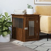 vidaXL Móvel casota para cão derivados de madeira carvalho castanho