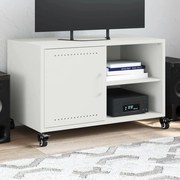 vidaXL Móvel de TV 68x39x43,5 cm aço branco