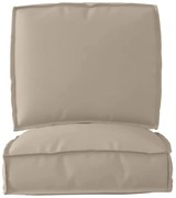 vidaXL Conjunto de Almofadas para Paletes de 2 Peças Taupe em Tecido Oxford