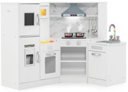 Conjunto de cozinha de brinquedo moderno para crianças com luzes e sons atraentes - Café