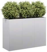 vidaXL Planter 120x40x80 cm aço galvanizado