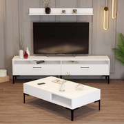 Conjunto de Móveis de Sala Istanbul – Branco – Medidas Variadas