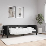 vidaXL Sofá-cama 90x190 cm tecido preto