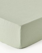 Lençol em linho lavado com elástico Airy