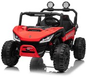 Jipe elétrico para crianças T-REX Ride 4x4, 2 Lugares, 24V, leitor MP3, bateria de lítio, Rodas EVA, controlo remoto, luzes LED Vermelho