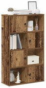 vidaXL Estante 60x24x101,5 cm derivados de madeira madeira velha