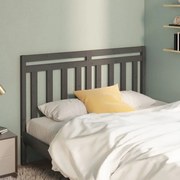 vidaXL Cabeceira de cama 156x4x100 cm pinho maciço cinzento