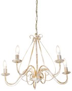 Candeeiro de teto inteligente branco 5 luzes incl. Wifi B35 - Giuseppe