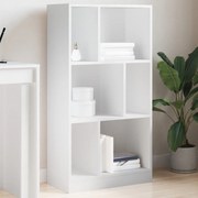 vidaXL Estante 57x28,5x107,5 cm derivados de madeira branco