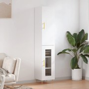 vidaXL Armário alto 34,5x34x180 cm madeira processada branco