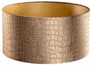 Abajur de Veludo com Design Crocodilo e Interior Dourado 50/50/25 Clássico / Antigo