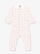 Agora -20%: Macacão com corações pequenos, para bebé, da Petit Bateau branco estampado