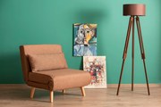 Sofá-Cama 1 Lugar Folde – Castanho – 180 x 80 cm