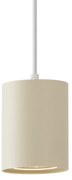 Candeeiro suspenso moderno bege com branco para sistema de calhas monofásico GU10 70mm - Iconic Holt