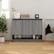 vidaXL Aparador 97x31x75 cm derivados de madeira cinzento sonoma