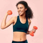 Conjunto de 2 halteres 2 x 3 kg Laranja