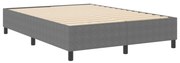 vidaXL Estrado de cama plataforma Cinzento-claro 140 x 200 cm tecido