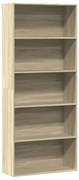 vidaXL Estante 80x30x189 cm derivados de madeira cor carvalho