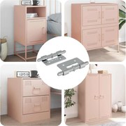 vidaXL Fechadura 2 pcs Prateado 46 x 17 x 1,2 mm Aço