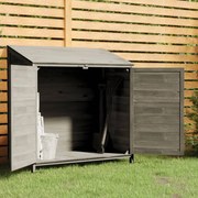 vidaXL Abrigo de jardim 102x52x112cm madeira de abeto maciça antracite