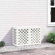 vidaXL Capa de Ar Condicionado Branco 90 x 40 x 60 cm Aço
