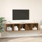 vidaXL Conjunto de Estantes para TV 2 pcs Madeira antiga