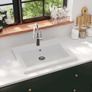 Lavatório de granito 600x450x120 mm branco