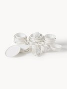 Conjunto de loiça em porcelana com relevo Sali, 30 uni.