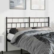 vidaXL Cabeceira de cama 150 cm metal preto