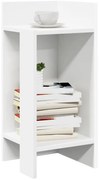 vidaXL Mesas laterais 2 pcs com prateleira 110x50x103 cm branco