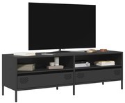 vidaXL Móvel de TV 135x39x43,5 cm aço laminado a frio preto