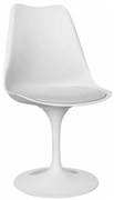 Conjunto 4 Cadeiras jantar TUL MT, branca, coxim branco
