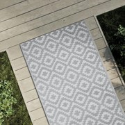 vidaXL Tapete de exterior 80x250 cm ARAKIL PP cinzento