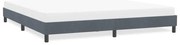vidaXL Estrutura de cama sem colchão 180x220 cm veludo cinzento-escuro