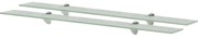 vidaXL Prateleiras flutuantes 2 pcs vidro 90x20 cm 8 mm