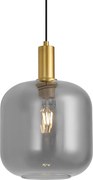 Candeeiro pendente de design em latão com vidro fumê para sistema de calha monofásico - Iconic Zuzanna