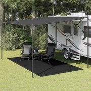 vidaXL Tapete de campismo para tenda 250x400 cm preto