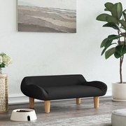 vidaXL Cama para cães 70x40x24 cm tecido preto