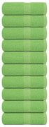 vidaXL Toalhas de bidé FROGN 10pcs 30x50cm 360 g/m² verde maça