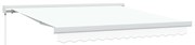 vidaXL Toldo Retrátil Branco 300 x 250 cm Tecido e Metal